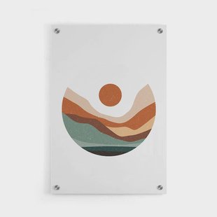 Plexiglas schilderij Desert Sunrise | Walljar Plexiglas schilderij Desert Sunrise | Walljar