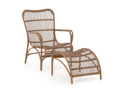 Intenso Napoli lounge tuinstoel met voetenbank - Laagste prijsgarantie!