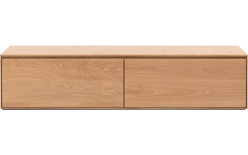 Goossens Excellent Tv Meubel Vic, 2 kleppen met kabeldoorvoer in bovenblad