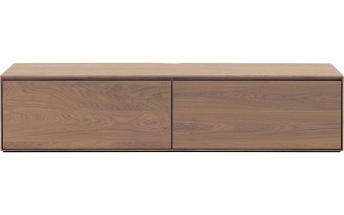 Goossens Excellent Tv Meubel Vic, 2 kleppen met kabeldoorvoer in bovenblad