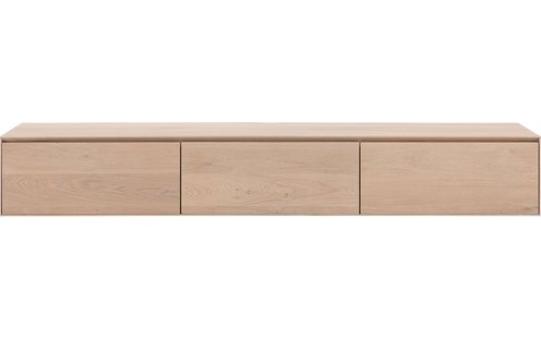 Goossens Excellent Tv Meubel Vic, 3 kleppen met kabeldoorvoer in bovenblad