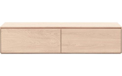 Goossens Excellent Tv Meubel Vic, 2 kleppen met kabeldoorvoer in bovenblad