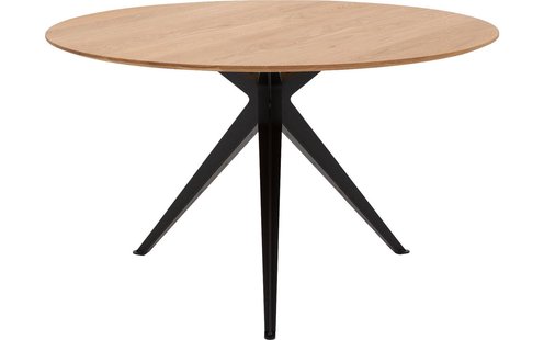 Goossens Excellent Eettafel Kopenhagen, Rond 130 x 130 cm