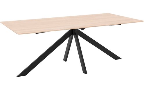 Goossens Excellent Eettafel Ferris Piramide Poot, Rechthoekig 200 x 100 cm