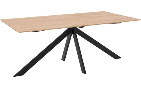 Goossens Excellent Eettafel Ferris Piramide Poot, Rechthoekig 180 x 100 cm