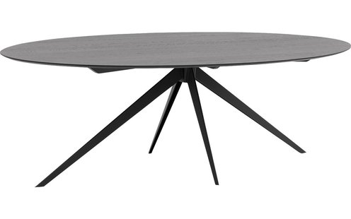 Goossens Excellent Eettafel Ferris Piramide Poot, Ovaal 260 x 130 cm