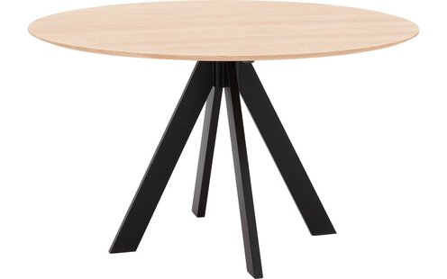 Goossens Excellent Eettafel Ferris Piramide Poot, Rond 140 x 140 cm