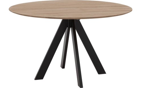 Goossens Excellent Eettafel Ferris Piramide Poot, Rond 130 x 130 cm