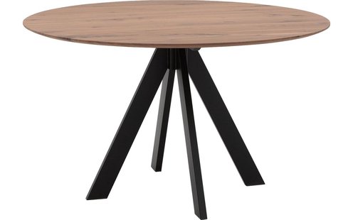 Goossens Excellent Eettafel Ferris Piramide Poot, Rond 140 x 140 cm