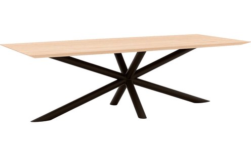 Goossens Excellent Eettafel Gs-1302, 260 x 110 cm rechthoekig