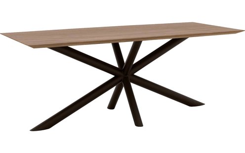 Goossens Excellent Eettafel Gs-1302, 200 x 100 cm rechthoekig