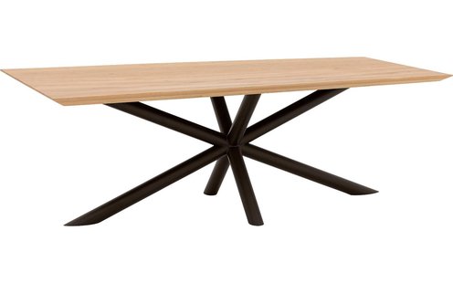 Goossens Excellent Eettafel Gs-1302, 220 x 100 cm rechthoekig