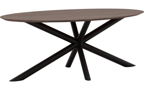 Goossens Excellent Eettafel Gs-1302, Ovaal 200 x 110 cm