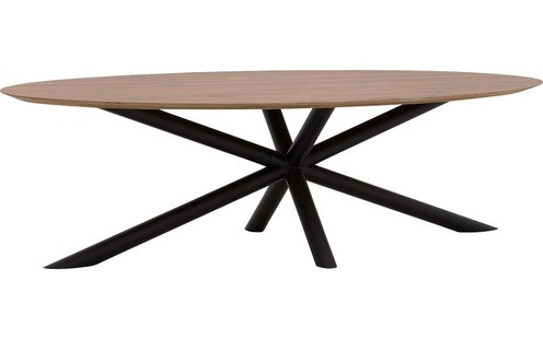 Goossens Excellent Eettafel Gs-1302, Ovaal 260 x 130 cm