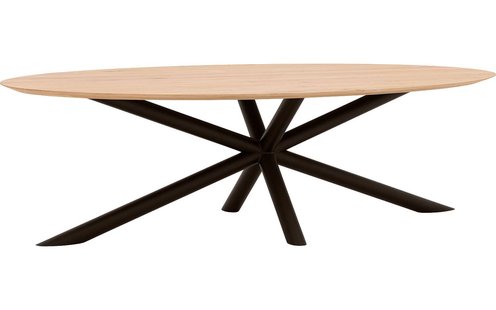 Goossens Excellent Eettafel Gs-1302, Ovaal 260 x 130 cm