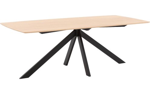 Goossens Excellent Eettafel Floyd, Semi rechthoekig 180 x 100 cm