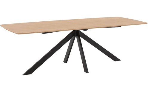 Goossens Excellent Eettafel Floyd, Semi rechthoekig 240 x 100 cm