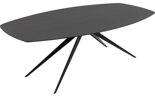 Goossens Excellent Eettafel Floyd, Semi ovaal 240 x 120 cm