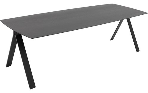 Goossens Excellent Eettafel Floyd, Semi rechthoekig 240 x 100 cm