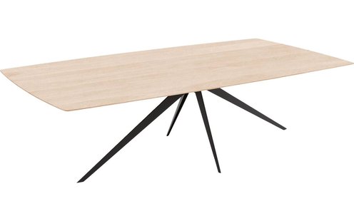 Goossens Excellent Eettafel Floyd, Semi rechthoekig 260 x 100 cm