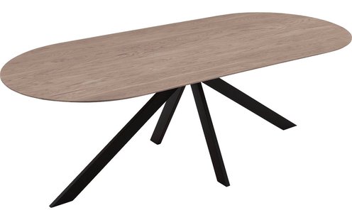 Goossens Excellent Eettafel Floyd, Semi rond 240 x 100 cm