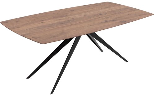 Goossens Excellent Eettafel Floyd, Semi rechthoekig 220 x 100 cm