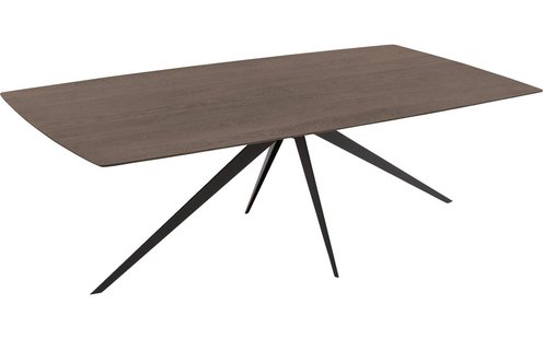 Goossens Excellent Eettafel Floyd, Semi rechthoekig 200 x 100 cm