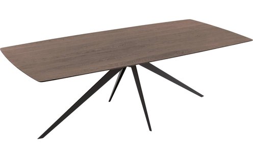 Goossens Excellent Eettafel Floyd, Semi rechthoekig 220 x 100 cm