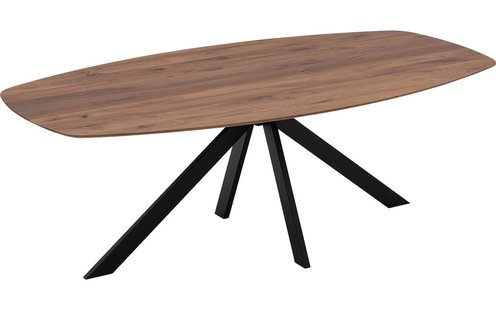 Goossens Excellent Eettafel Floyd, Semi ovaal 180 x 100 cm