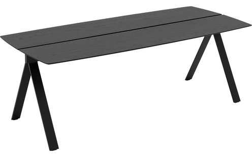 Goossens Excellent Eettafel Floyd, Semi rechthoekig 180 x 100 cm met split Goossens Excellent Eettafel Floyd, Semi rechthoekig 180 x 100 cm met split