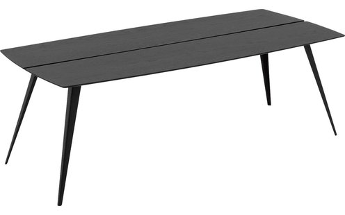 Goossens Excellent Eettafel Floyd, Semi rechthoekig 200 x 100 cm met split Goossens Excellent Eettafel Floyd, Semi rechthoekig 200 x 100 cm met split