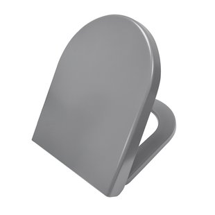 Closetzitting Soft-close Vesta Wiesbaden tbv Wandcloset 52 cm Mat Grijs