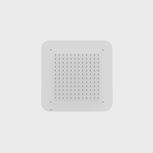 Hoofddouche Tres Plafond 42x42 cm Vierkant Patroon Ronde Hoeken Mat Wit