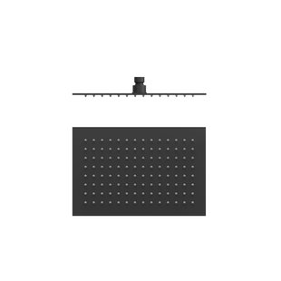 Hoofddouche Tres Plafonduitloop 30x20 cm Mat Zwart Hoofddouche Tres Plafonduitloop 30x20 cm Mat Zwart