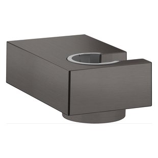 Handdouchehouder Porter E HansGrohe Wand Geborsteld Zwart Chroom