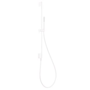 Glijstangset Tres 76 cm met Waterinlaat Handdouche Rond Mat Wit Glijstangset Tres 76 cm met Waterinlaat Handdouche Rond Mat Wit