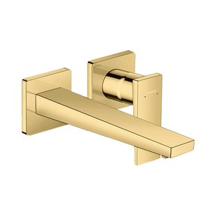 Wastafelmengkraan Metropol HansGrohe Afdekset Uitloop 22.5 cm en Afvoerplug Gepolijst Goud