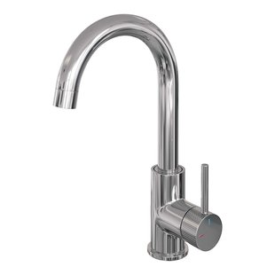 Wastafelmengkraan Brauer Chrome Carving Coldstart Opbouw Hoog Gebogen Ronde Hendel Chroom