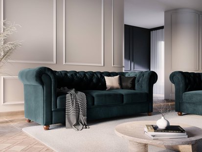 3-zitsbank Phoebe velvet | Windsor & Co