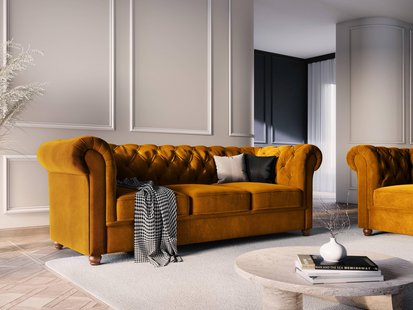 3-zitsbank Phoebe velvet | Windsor & Co