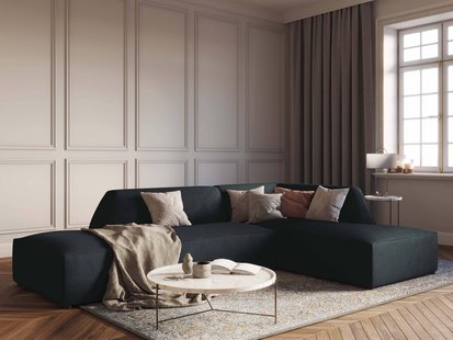 Hoekbank Sao Lounge ribstof rechts | Windsor & Co