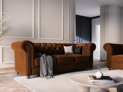 3-zitsbank Phoebe velvet | Windsor & Co