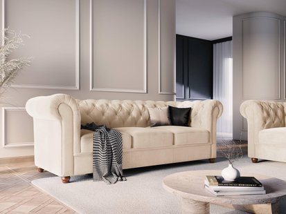 3-zitsbank Phoebe velvet | Windsor & Co