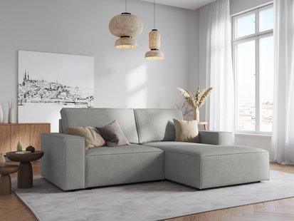 Hoekbank Carlo rechts ribstof | Milo Casa