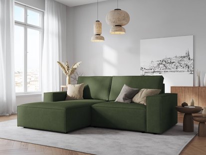 Hoekbank Carlo links ribstof | Milo Casa