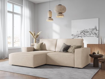 Hoekbank Carlo links ribstof | Milo Casa