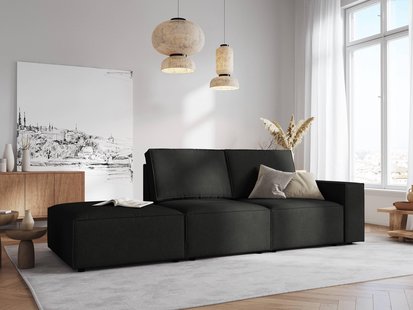 Modulair 3-zitselement Carlo links ribstof | Milo Casa