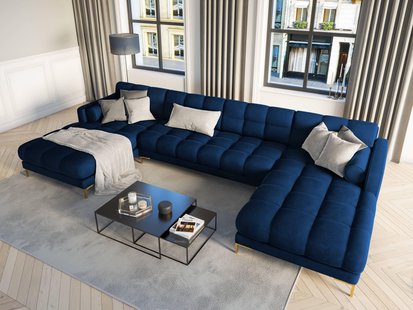 U-hoekbank Bali velvet | Cosmopolitan Design