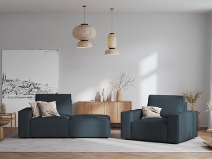 Fauteuil Carlo ribstof | Milo Casa