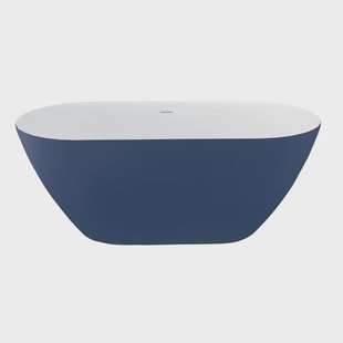 Vrijstaand Bad Best Design Friday Bicolor 178x78x60 cm Blauw / Wit
